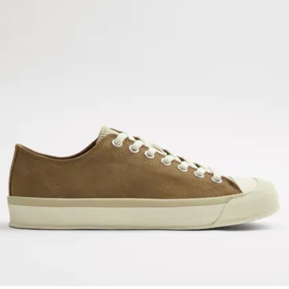 Zara Split Leather Sneakers Camel Mens 10 Size 43